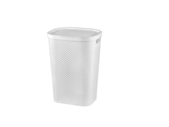 Curver skittentøyskurv Infinity Dots 60L Hvit