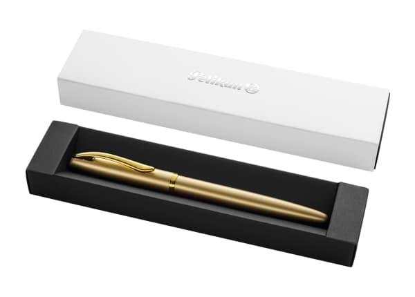 Pelikan Jazz Noble Elegance P36, Guld, Gul, Påfyllning med bläckpatronssystem, Blå, Metall, Rostfritt stål, Medium