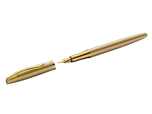 Pelikan Jazz Noble Elegance P36, Guld, Gul, Påfyllning med bläckpatronssystem, Blå, Metall, Rostfritt stål, Medium