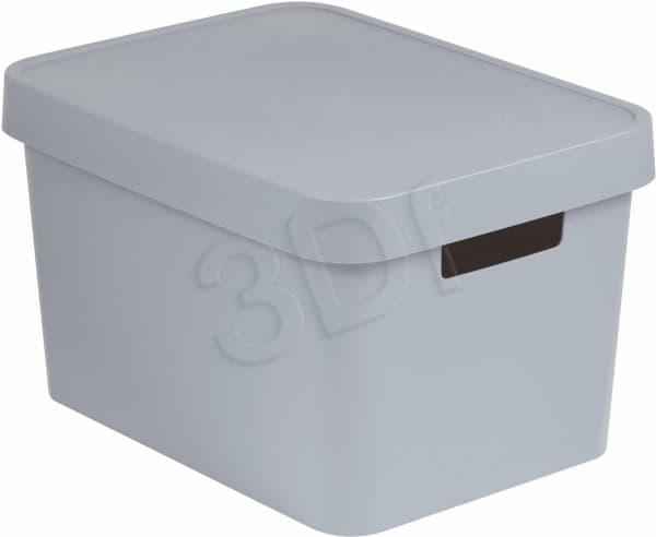 Curver INFINITY 17L Vaaleanharmaa säiliö kannella - 229241
