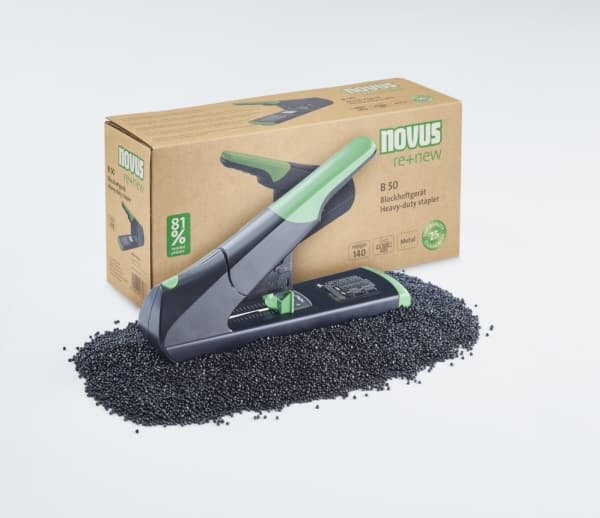 Novus B 50 re+new, 140 ark, Svart, Grön, 23/10 SUPER, 23/13 SUPER, 23/15 SUPER, 23/17 SUPER, 23/6, 23/8, Metall, Plast, 80 g/m ^, 7,5 cm