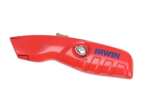Sikkerhedskniv m/autoindtræk - m/magasin til 5 blade Irwin, løse trapezblade 580342869