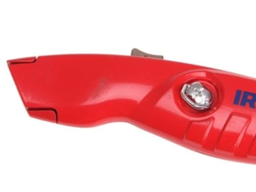 Sikkerhedskniv m/autoindtræk - m/magasin til 5 blade Irwin, løse trapezblade 580342869