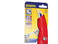 Miniatyrbilde 1 av 5: Sikkerhedskniv m/autoindtræk - m/magasin til 5 blade Irwin, løse trapezblade 580342869
