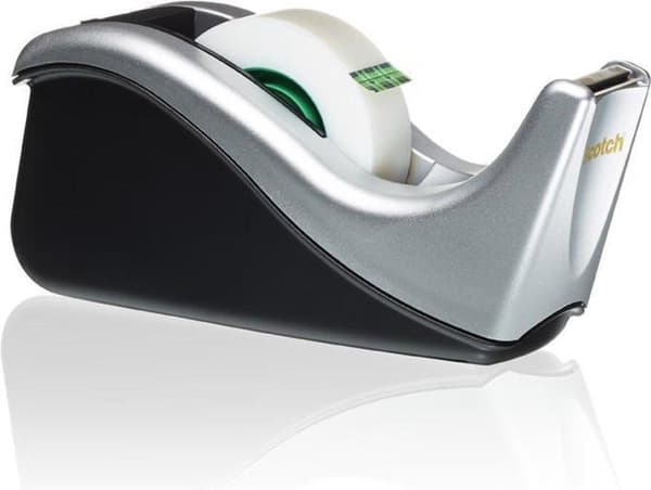 Scotch tape dispenser Silver inkl 1 rulle tejp 19mm x 33m