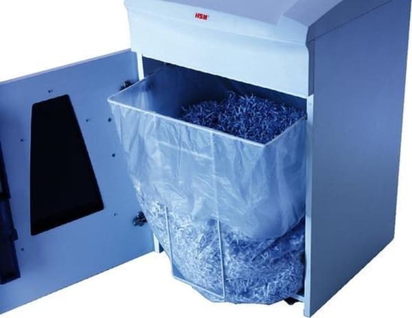 Papirmakuleringspose HSM 190 x 110 cm 148 liter 100 stk.