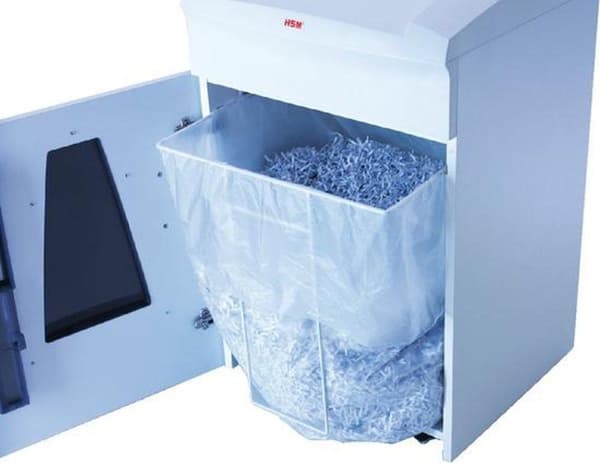 Papirmakuleringspose HSM 190 x 110 cm 148 liter 100 stk.