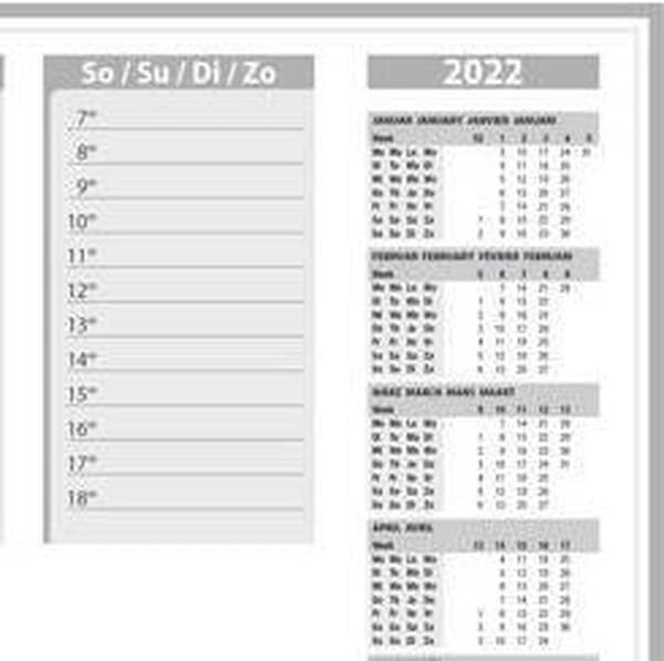 designpuder Sigel 595x410mm 40 ark med 2 års kalender med indlægshylster 18/19 SI-HO366