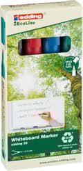 Pikkukuva 5 / 6: edding EcoLine 28 Valkotaulumerkki, pyöreä kärki, 1,5 mm, lajitelma (4 kpl pakkaus)