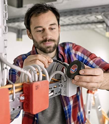 tesa isoleringstape ISO TAPE, 15 mm x 10 m, sort selvklæbende tape til isolering og reparation af elektrisk (56192-00010-01)