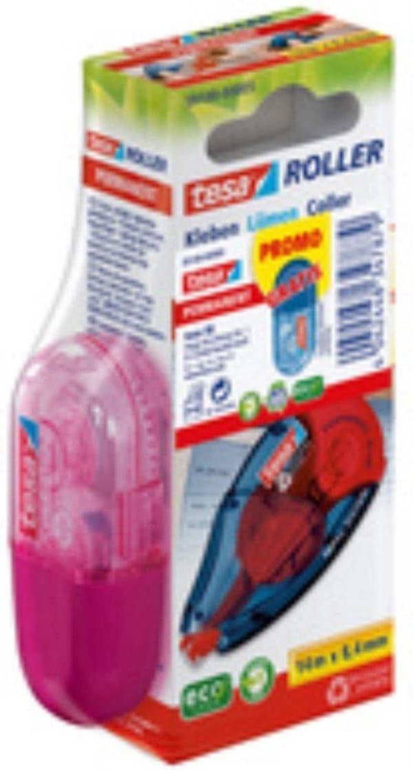 tesa® Liimarulla Permanent ecoLogo®, 14m:8,4mm, täyttöjärjestelmä