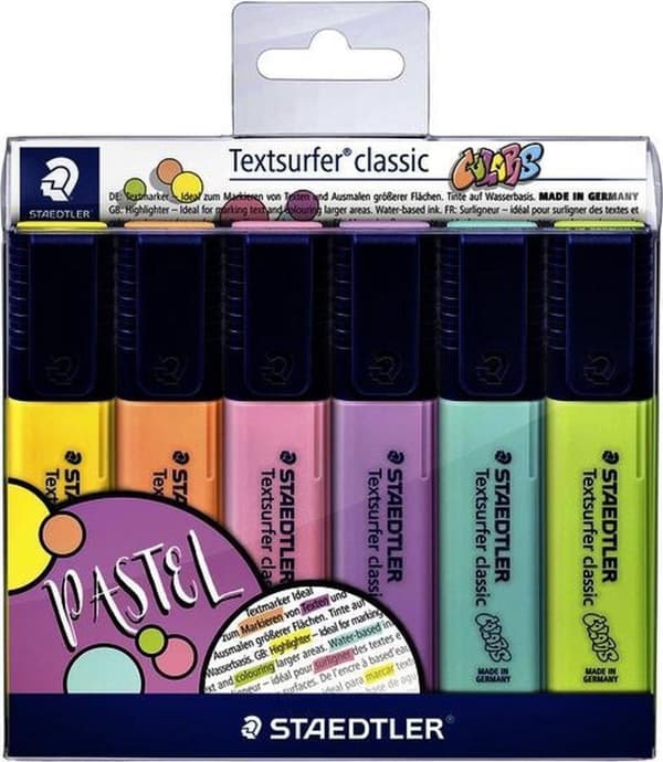 Textsurfer classic highlighter - set 6 st ny