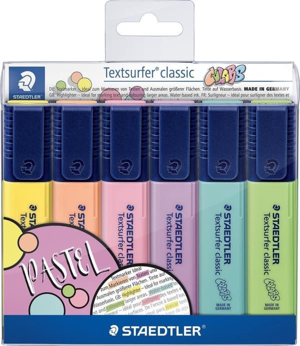 Textsurfer classic highlighter - set 6 st ny