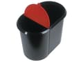 Miniatyrbild 3 av 4: Duo-System soptunna svart/rd