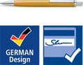 Miniatyrbild 2 av 5: STAEDTLER triplus kulspetspenna, infällbar, guldkropp