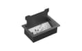 Miniatyrbillede 4 af 6: Vision TC3 SURRTB Cable Organizer Kabelboks Skrivebord Sort Hvid Pakke med 1