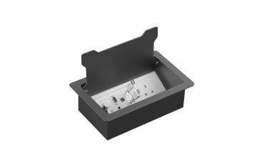 Vision TC3 SURRTB Cable Organizer Kabelboks Skrivebord Sort Hvid Pakke med 1