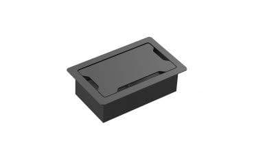 Vision TC3 SURRTB Cable Organizer Kabelboks Skrivebord Sort Hvid Pakke med 1