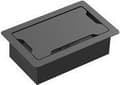Miniatyrbillede 1 af 6: Vision TC3 SURRTB Cable Organizer Kabelboks Skrivebord Sort Hvid Pakke med 1