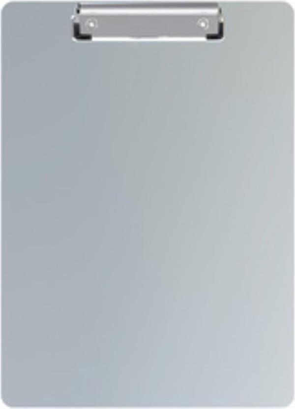 Udklipsholder, aluminium, format A4, magnetstribe bagpå