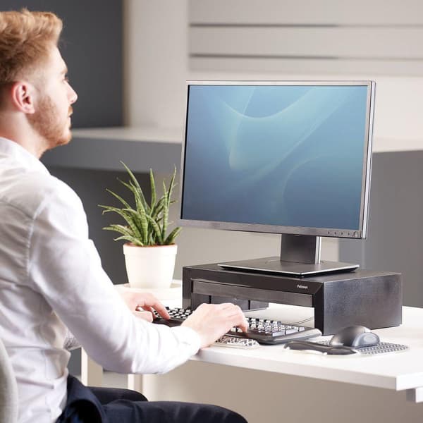 Fellowes 9653401 musmatta Svart, Vit