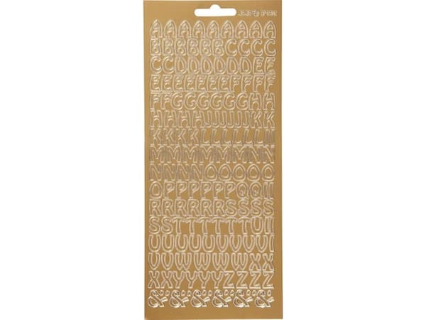 Focus Focus Stickers Gold Letters Design 1