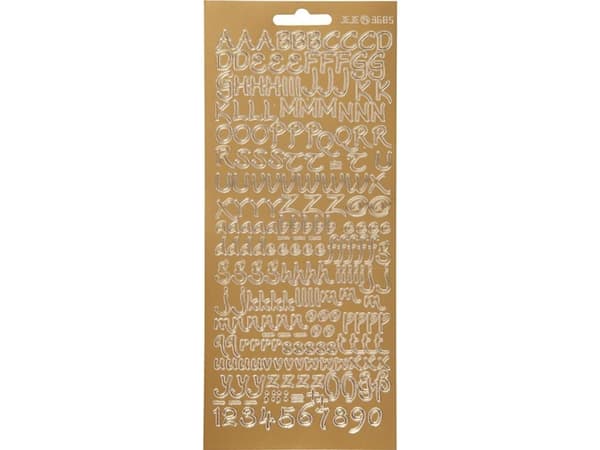 Focus Focus Stickers Silver Letters Design 3