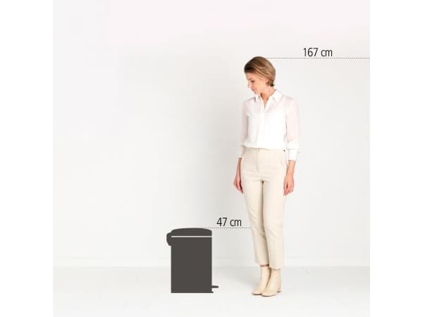 Brabantia NewIcon, 20L, rund, beige, pedal, 29cm, 290mm
