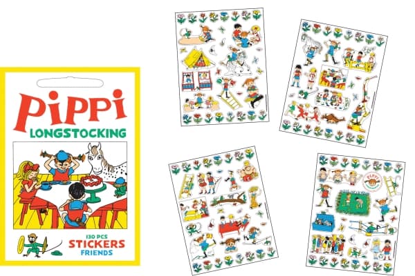 Pippi Tarrat - Pippi ja ystävät 130 tarroja