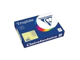 Farvet papir, Trophée, A4, 160g, 1023, påskelilje, pakke a 250 ark
