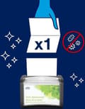 Miniatyrbild 4 av 6: Tork Xpressnap® dispenserservett 216x165cm 2-lagers 1/2-faldig vit 5x200x8