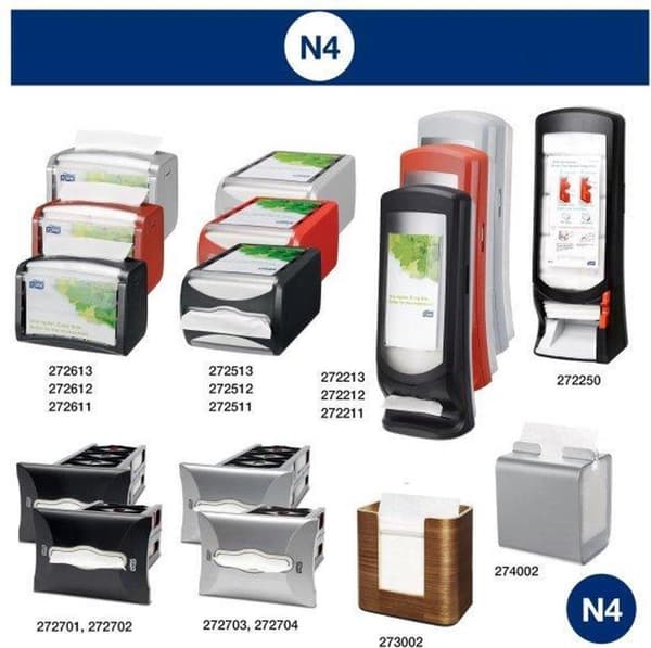 Tork Xpressnap® dispenserservett 216x165cm 2-lagers 1/2-faldig vit 5x200x8