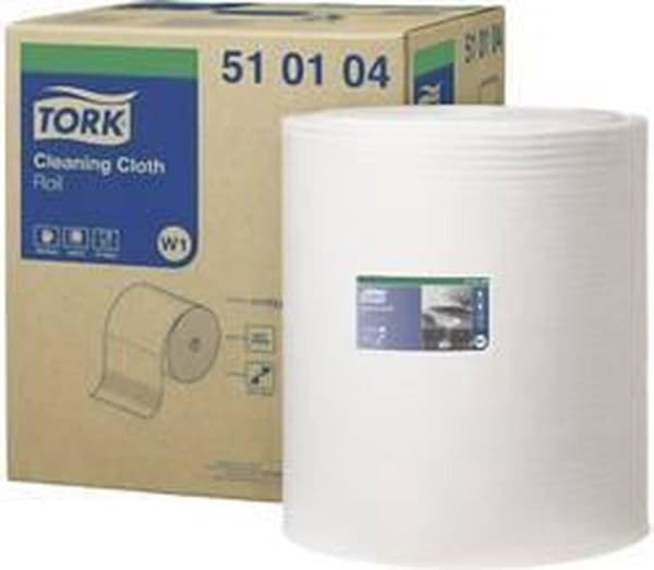 Tork Premium työpyyhkeet 510 380-1 valkoinen, 1 kerros, 1000 arkkia, 380 mtr x 43 cm (510104)