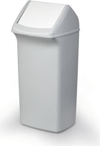 Kestävä 1809798050 Roskakori 40 L suorakulmainen muovinen valkoinen (1809798050)