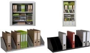 PAPERFLOW kvittofack, 10 fack, fast indelning, svart av polystyren, 10 fack, fackbredd: 82 mm, - 1 st (2045.01)
