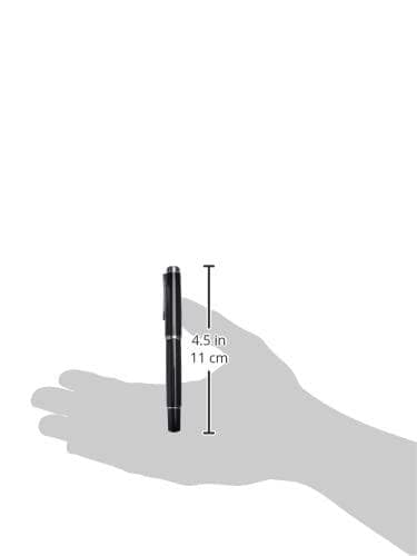 Pelikan reservoarpenna M 205, spetsbredd: M, svart med spets i polerat rostfritt stål, kolvmekanism, bläcksikte (971770)