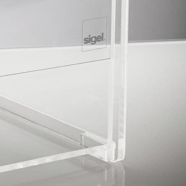 action box Sigel transparent med mappeholder 21x36x21mm cm + indsats til A5 SI-VA152