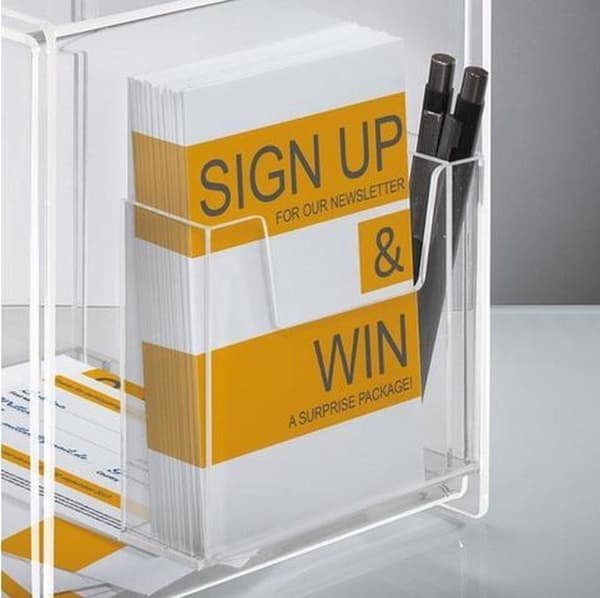 action box Sigel transparent med mappeholder 21x36x21mm cm + indsats til A5 SI-VA152