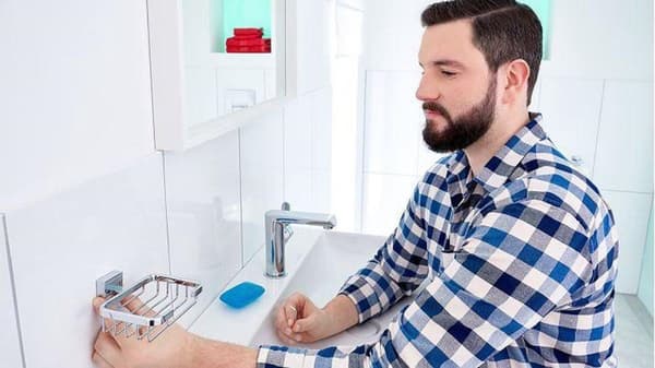 tesa tvålkorg ekkro förkromad inkl klebel”sung
