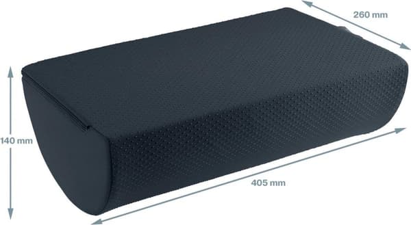 Leitz Ergo Cozy Ergonominen jalkatuki - Ihanteellinen toimistoon ja kotitoimistoon - sametinharmaa