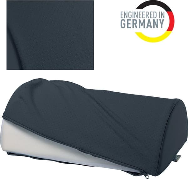 Leitz Ergo Cozy Ergonominen jalkatuki - Ihanteellinen toimistoon ja kotitoimistoon - sametinharmaa