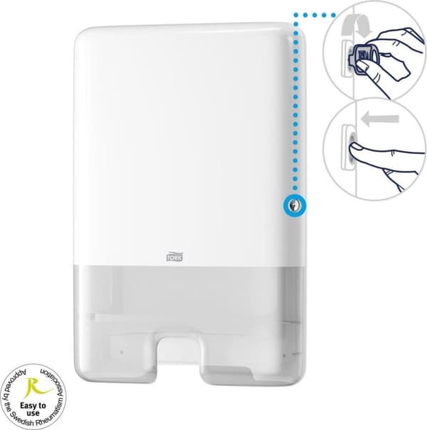 Tork Xpress Flerfaldig handduksdispenser Plast Vit H2