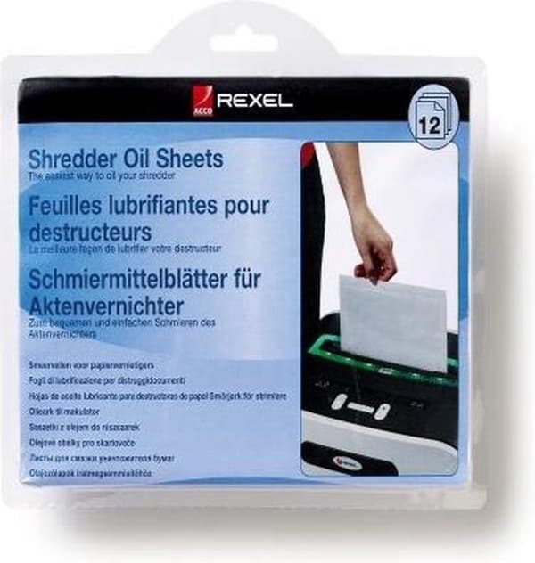Rexel-öljyarkit paperisilppuriin - 20 kappaleen pakkaus
