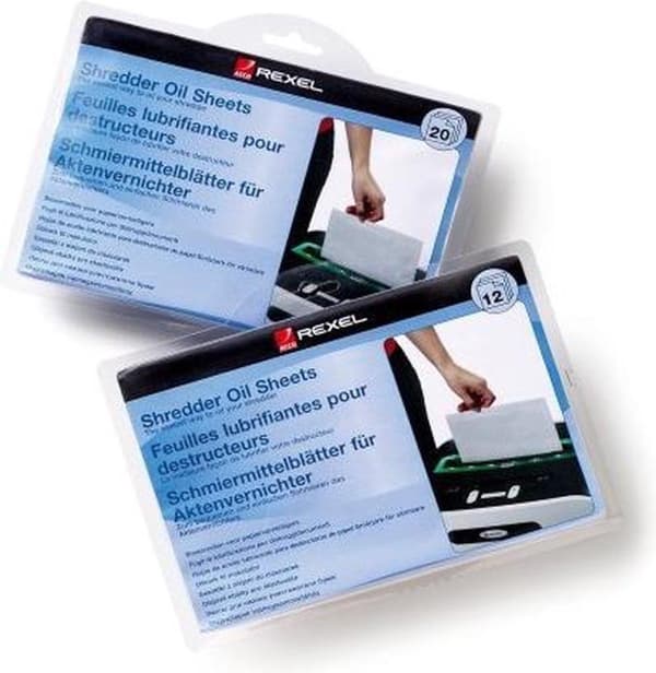 Rexel-öljyarkit paperisilppuriin - 20 kappaleen pakkaus