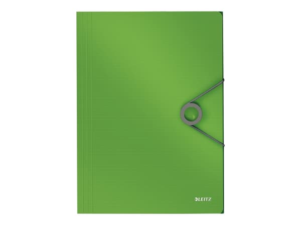 Leitz Solid - 3-fliksmappe - for A4 - kapasitet: 150 ark - grønn
