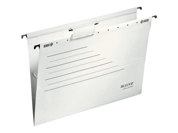 Leitz ALPHA Active - Hengefil - for A4 - med fliker - hvit