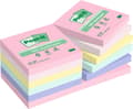 Miniatyrbild 1 av 5: Post-it Recycled Notes 76mmx76mm 100ark/blk 12blk/pak assorterede farver