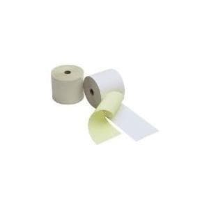 Kores Till Rolls, 2-kerroksinen valkoinen/keltainen, 76mm x 25m x 12mm lisäholkit, holkki: 12mm, hiilikuitu - 5 kpl pakkaus (AR7625)