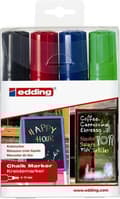 Miniatyrbild 7 av 8: Edding e-4090 4-4090-4999 Kritmarkör Svart, Röd, Blå, Grön 4 mm, 15 mm