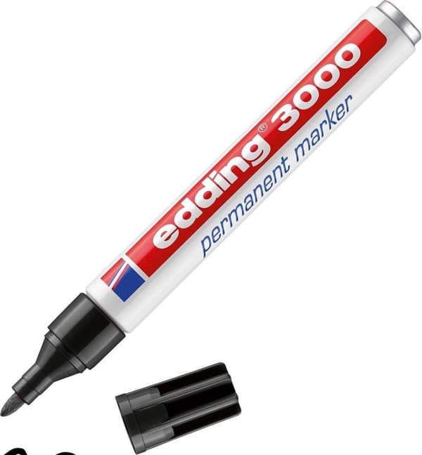 edding 3000 Permanent Marker - 10 markører - Linjebredde 1,5-3 mm - Begynd at skabe